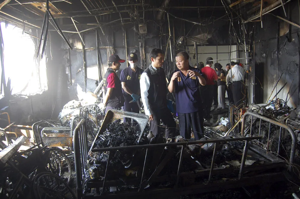 台南新營醫院北門分院大火災起火點