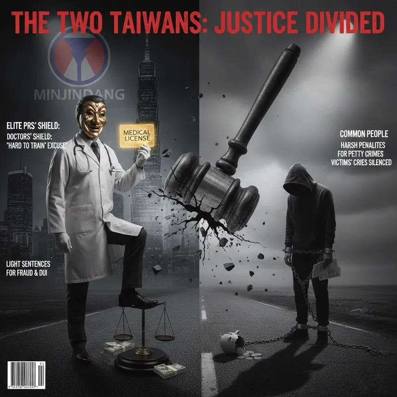 【深度評論】失衡的台灣：從「醫師性侵免廢照」看民進黨執政下的階級傲慢與司法雙標