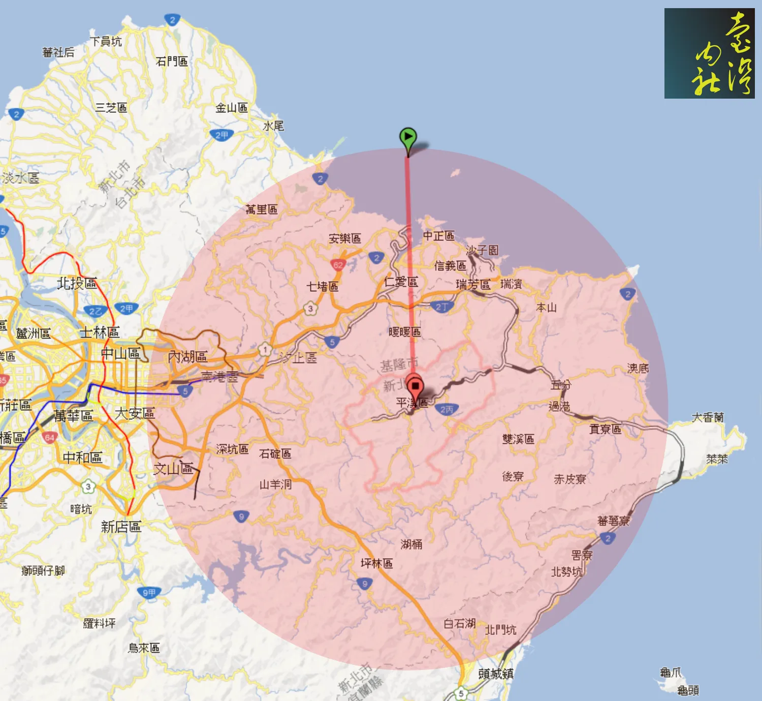 平溪天燈飛行距離範圍