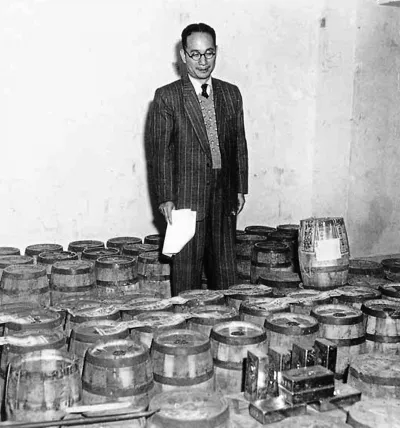 在 1949 年後從大陸運來臺灣的黃金一小部分。