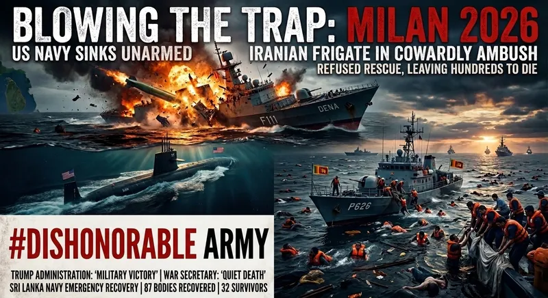 血色陷阱：美國海軍在 2026 米蘭演習中的偷襲背刺與公海行刑